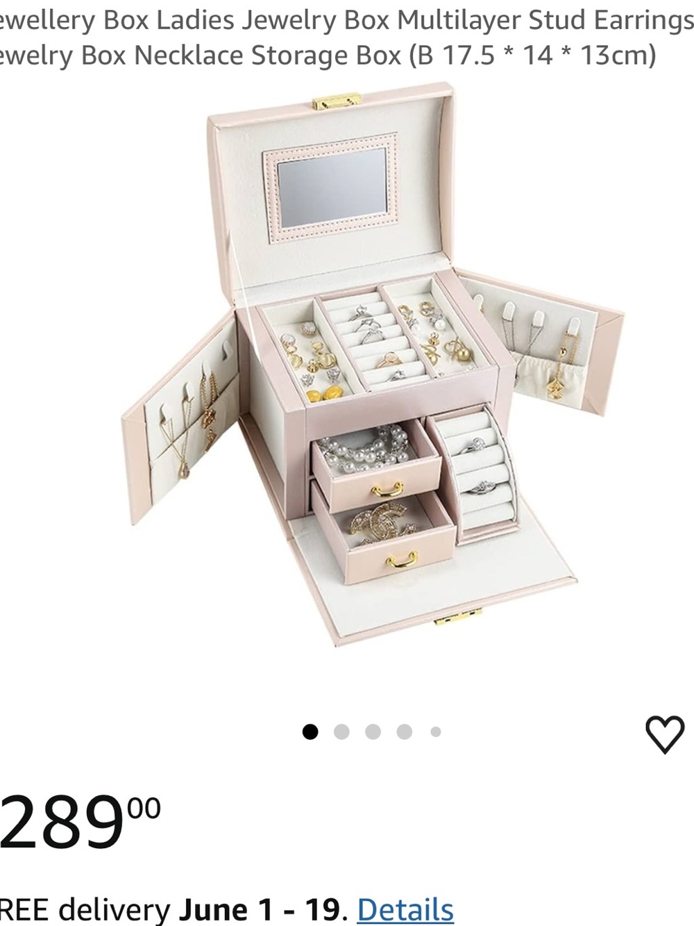 Clearance – Slightly Damaged  Unused Jewelry Box